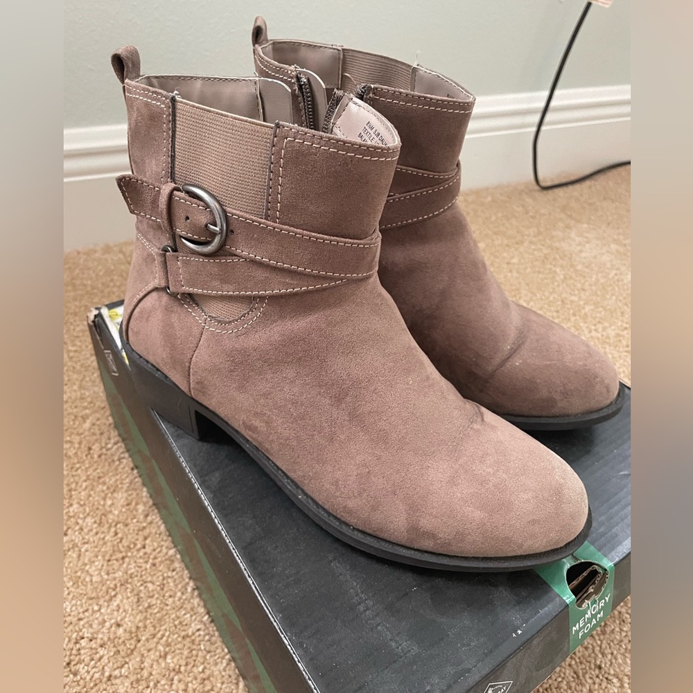 Women's Taupe Ankle Boots